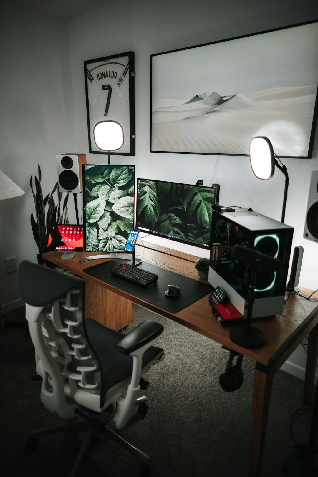 mystery writer desk setup